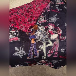 Monster High RARE Reversible Character Comforter Bed Blanket